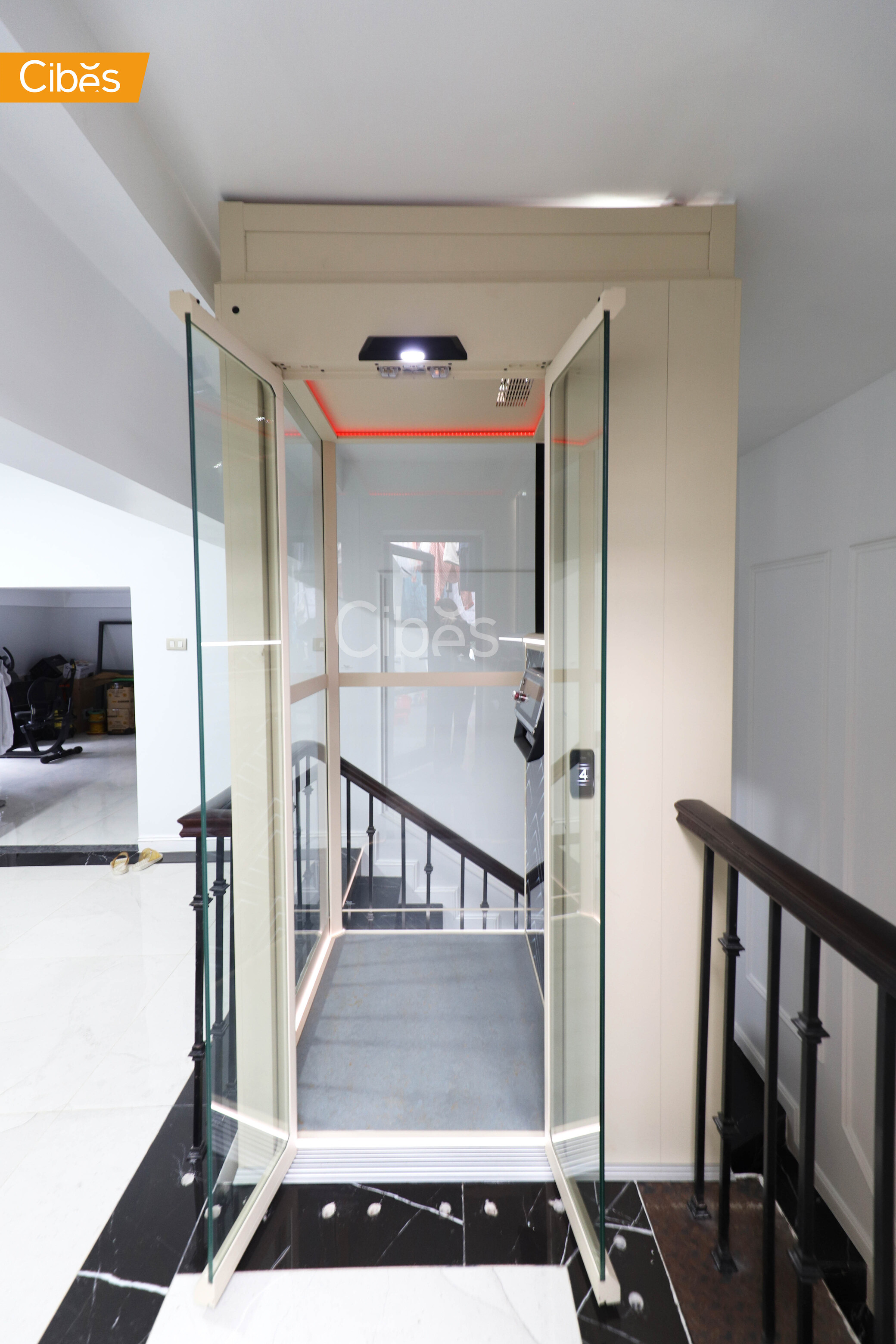 Thang máy cibes sau khi lắp đặt